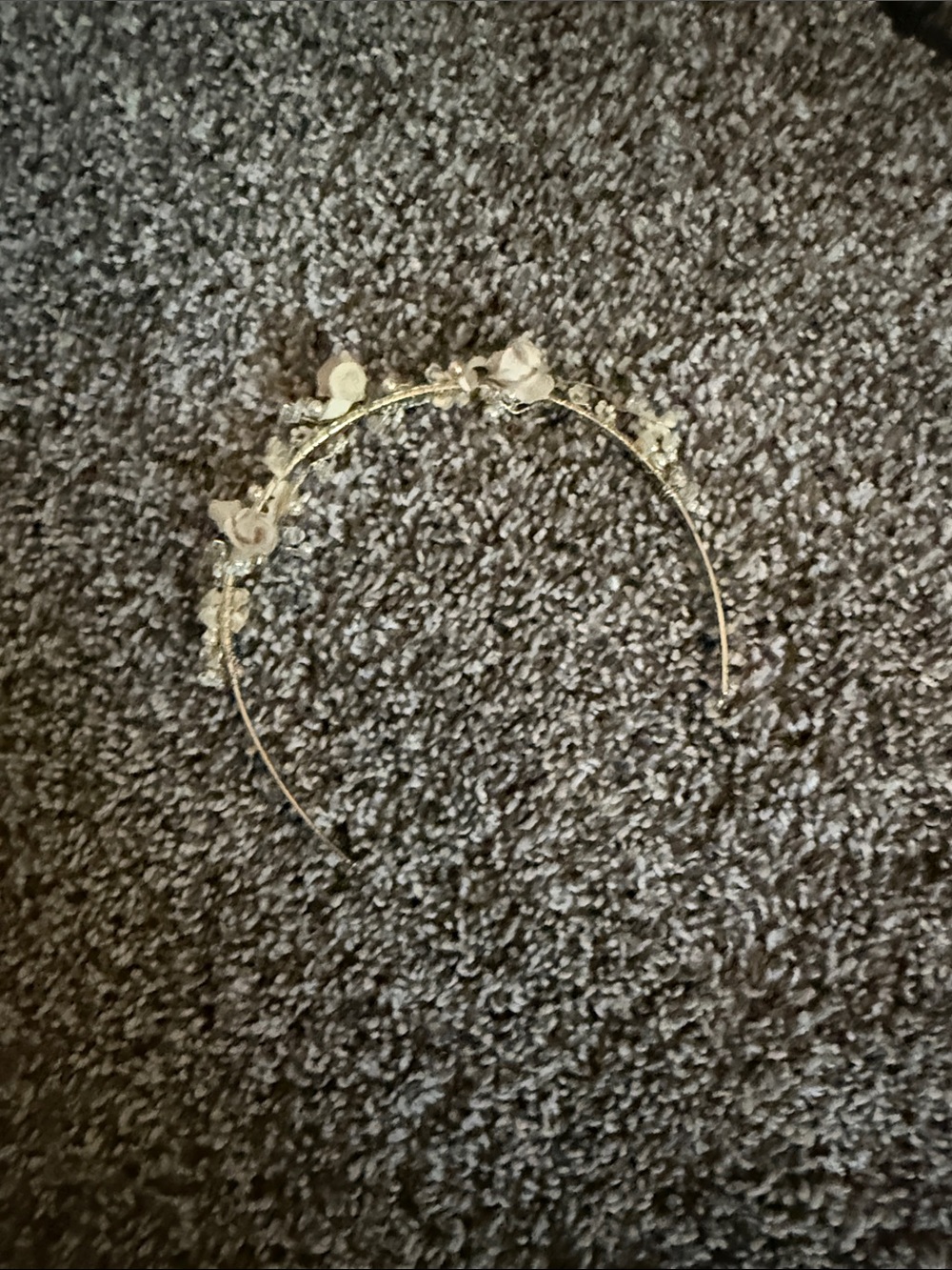 Delicate Floral Gold Headband